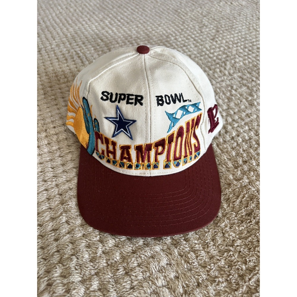 Vtg 1996 Dallas Cowboys Super Bowl XXX Champions NFL Logo 7 Snapback Hat Cap 90s